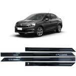 Jogo de Friso Lateral Personalizado Citroen C4 Lounge Preto