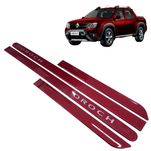Jogo de Friso Lateral Personalizado Renault Oroch Vermelho
