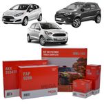 Kit de Filtros Wega  Ford Ecosport 1.6 Sigma Ka 1.5 16v e 1.0 12v New Fiesta 1.5 Sigma2012 Até 2018
