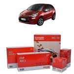 Kit de Filtros Wega  Citroen C3 1.2 12V 3C 2016 Até 2021