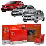 Kit de Filtros Wega  Fox Gol Voyage 1.0 12v 3c
