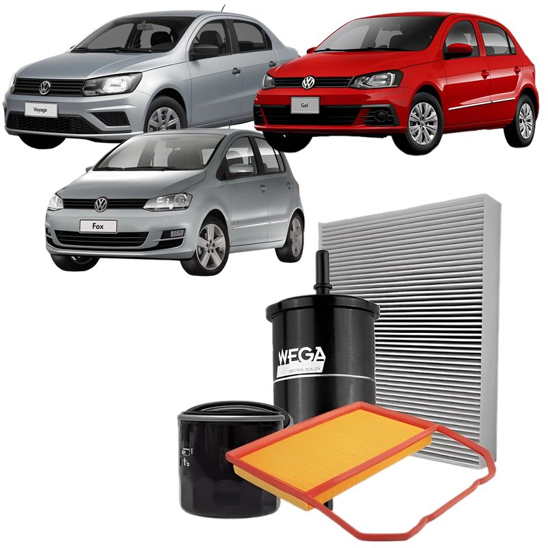 WKL300-KIT-FILTRO-WEGA-FOX-GOL-VOYAGE
