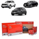 Kit de Filtros Wega  Volkswagen Polo Virtus T-Cross 1.4 16v 2020 em diante