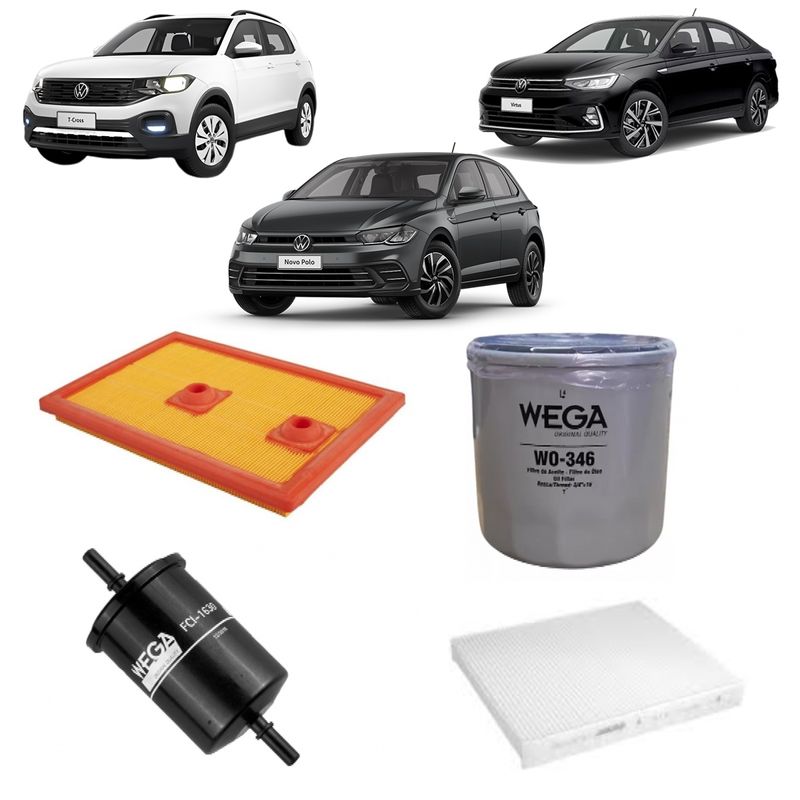 WKL304-KIT-FILTROS-WEGA-VOLKS-POLO-VIRTUS-TCROSS