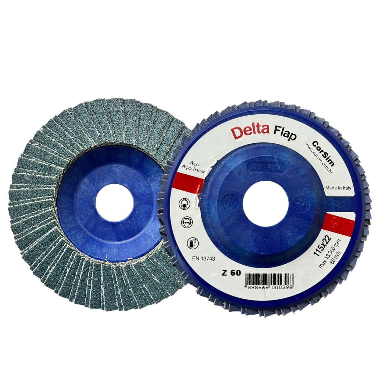 Disco Flap Delta Zirc D.115mm Grão 60 - Altese