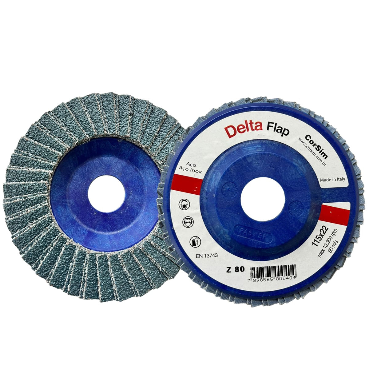 Disco Flap Delta Zirc D.115mm Grão 80 - Altese