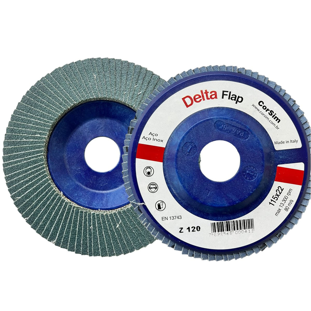 Disco Flap Delta Zirc D.115mm Grão 120 - Altese