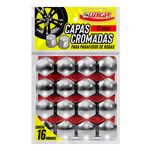 Capa Cromada Parafuso Roda 17mm Luxcar