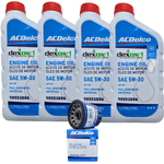 98553886-25206966--Kit-4-Litros-Oleo-Lubrificante-do-Motor-ACDelco-SP-5W30-DEXOS1-100--Sintetico-1L---Filtro-De-Oleo-Do-Motor-Cruze-2016-Em-Diante