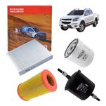 Kit 4 Filtros Wega  S10 Motor 2012 até 2017 2.4 Flex