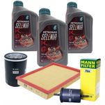 Kit Revisão 3 Litros Óleo 15W40 Selenia K + Filtros Palio Siena Strada Punto Idea Doblo Motor Fire 2001 até 2012