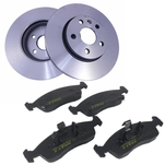 Kit Par Discos e Pastilhas de Freio Dianteiro Chevrolet Onix