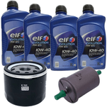 Kit Revisão 4 Litros Óleo Elf 10W40 Semissintético 1 Filtro Óleo 1 Filtro Combustível Clio Kangoo Symbol Motor 1.6 Todos