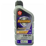 Óleo Lubrificante do Motor Texaco Havoline Pro DS SAE 5W30 Dexos 1 Geração 3 Api SQ 100% Sintético - 1L