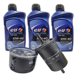 Kit 3 Litros Óleo Elf 10w40 Semissintético + 2 Filtros