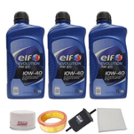 Kit Revisão 3 Litros Óleo Elf 10w40 Renault Sandero 1.6 8V Hi Flex + Filtros Anos 2014 até 2021