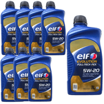 Kit 8 Litros de Óleo Lubrificante do Motor ELF Full-Tech FEX SN 5W20 100% Sintético