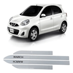 Jogo de Friso Personalizado March Branco Aspen 2011 até 2013