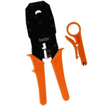 Kit Desencapador e Alicate Crimpador Cabo Rede Corpo em Aço Laminador a Frio/ Cabo PVC Bestfer