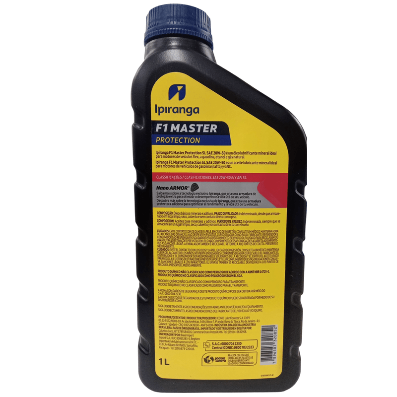 31252653_4--1-Oleo-Lubrificante-do-Motor-Ipiranga-F1-Master-Protection-SL-SAE-20W50-Mineral-1L