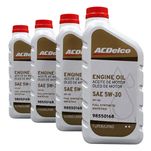4 Litros de Óleo Lubrificante do Motor ACDelco SAE 5W30 API SQ 100% Sintético