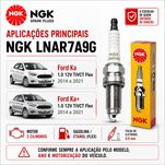 Vela de Ignição NGK LNAR7A9G Ford Ka Ka+ 1.0 12V TiVCT 2014 a 2021