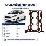 Junta Cabeçote Taranto Fibra Ford Ka 1.0 12V 3 Cilindros 321707