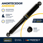 Amortecedor Traseiro 2008 2013 até 2022 Perfect AMD0518
