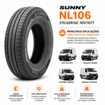 Pneu Sunny NL106 215/65R16C 109/107T Aro 16 8 Lonas