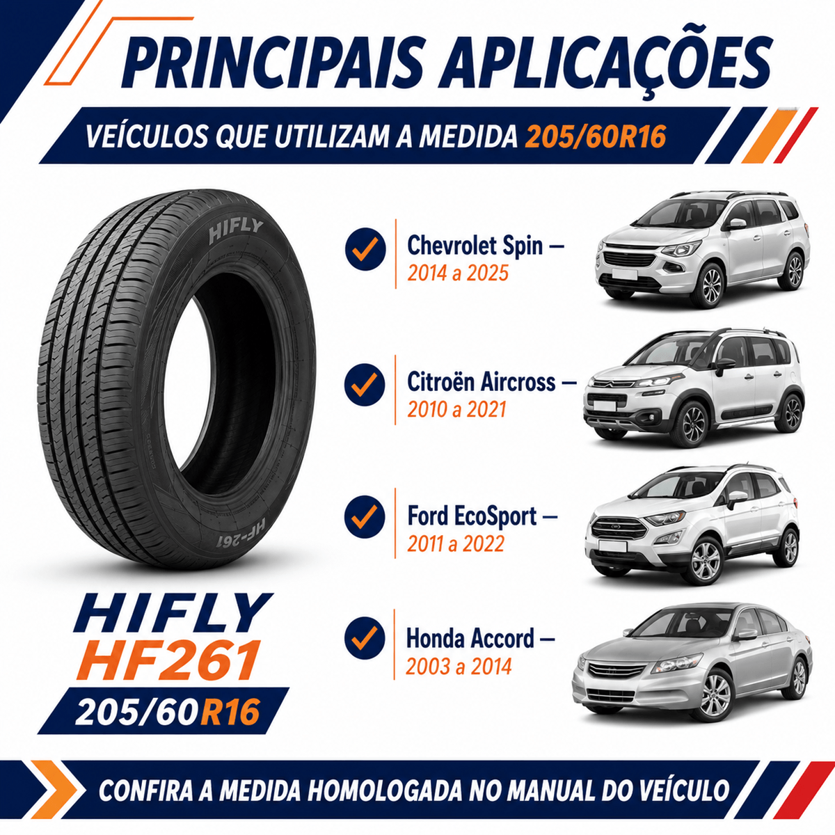 Pneu Hifly Hf261 205/60R16 92H Aro 16 - Altese