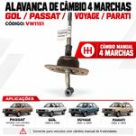 Alavanca de Câmbio 4 Marchas Gol Passat Voyage Parati Anhembi VW1151